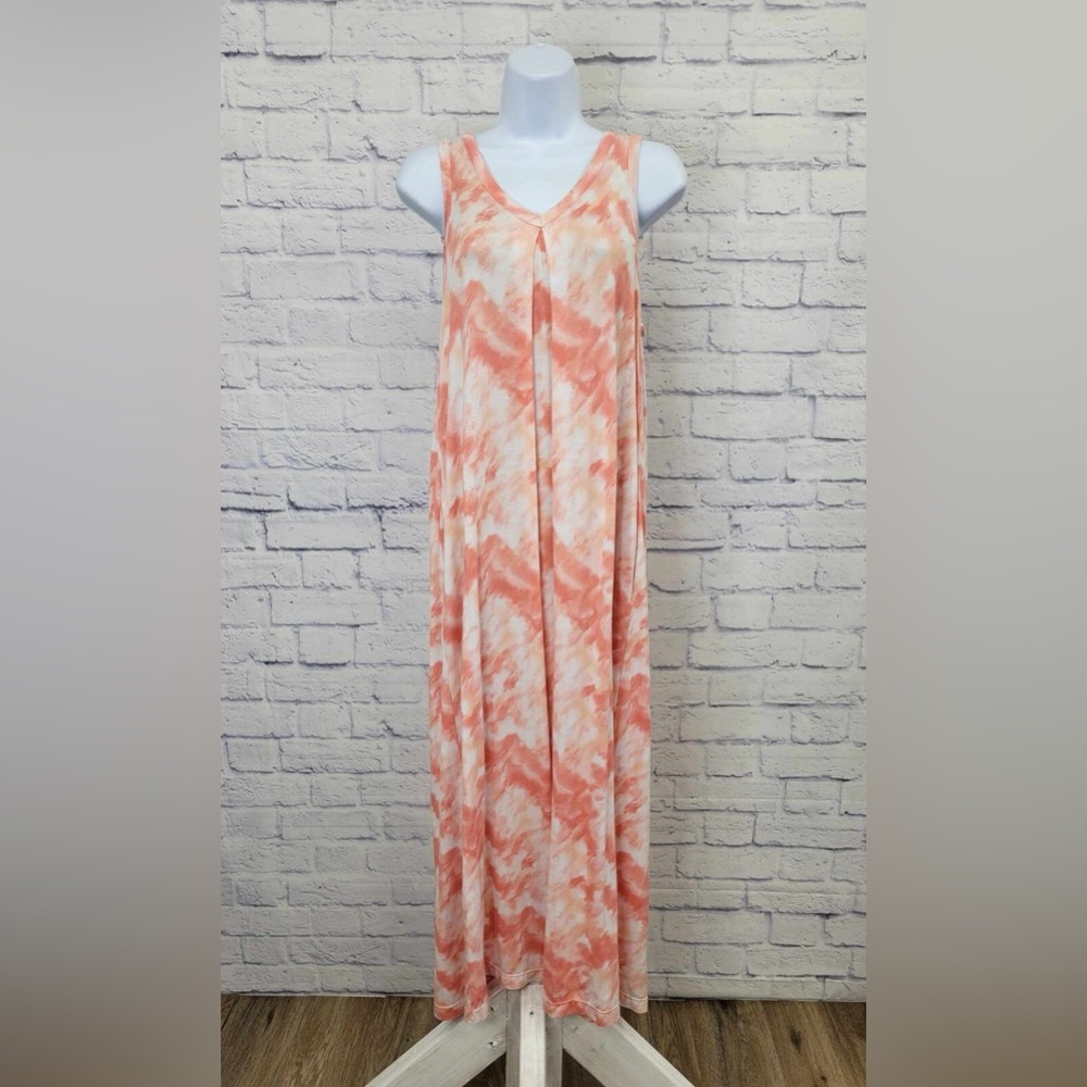 Koolaburra Coral Tie-Dye Maxi Dress